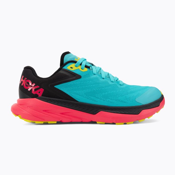Women's running shoes HOKA Zinal scuba blue/diva pink 2