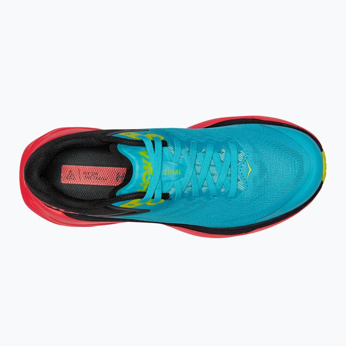 Women's running shoes HOKA Zinal scuba blue/diva pink 9