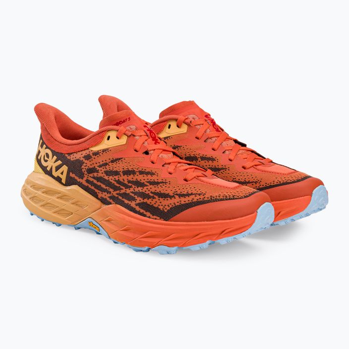 HOKA Speedgoat 5 men's running shoes orange 1123157-PBAY 3