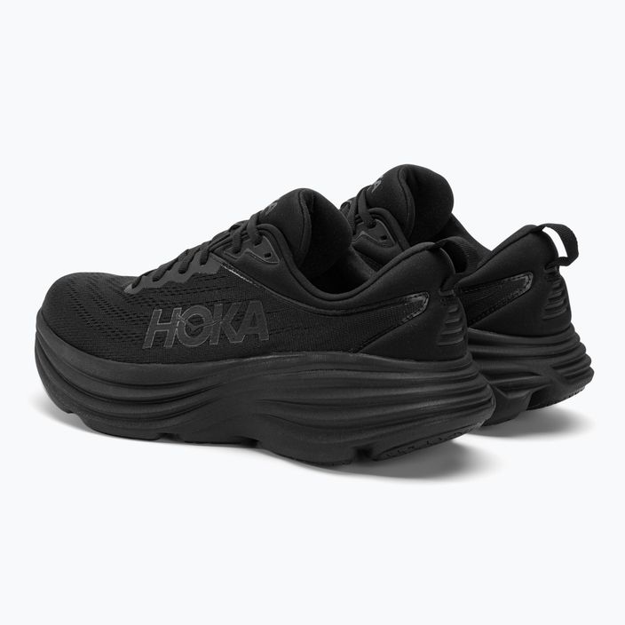 Men's running shoes HOKA Bondi 8 black/black 4