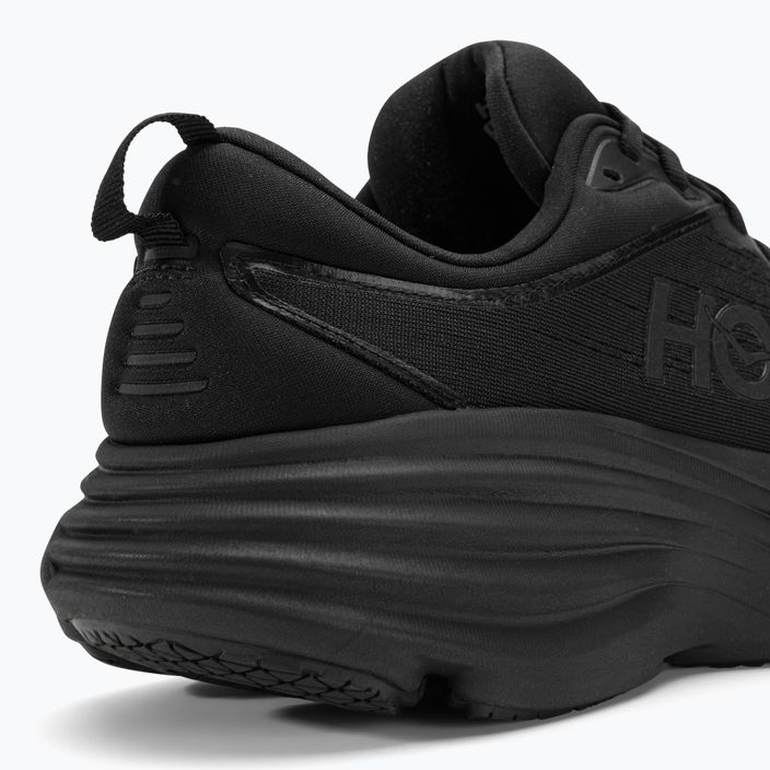 Men's running shoes HOKA Bondi 8 black/black 10