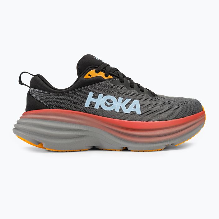 Men's running shoes HOKA Bondi 8 antharicite/castlerock 2
