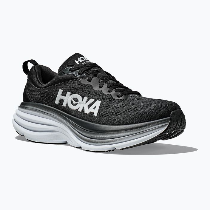 Men's running shoes HOKA Bondi 8 black/white 11