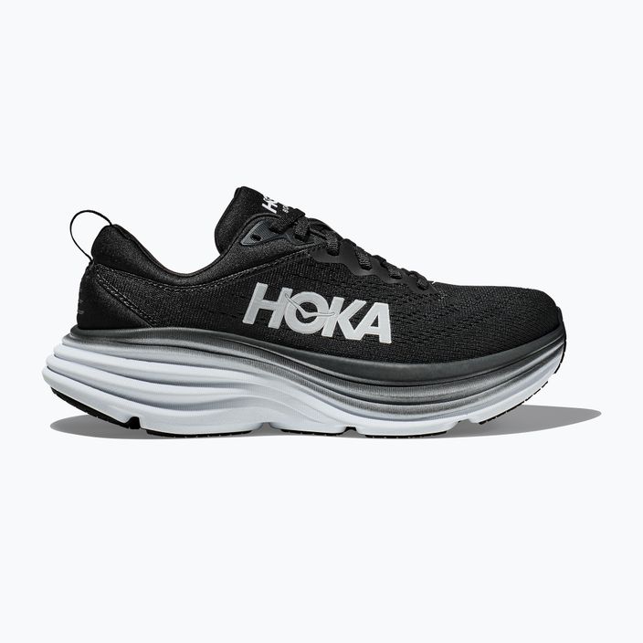 Men's running shoes HOKA Bondi 8 black/white 12