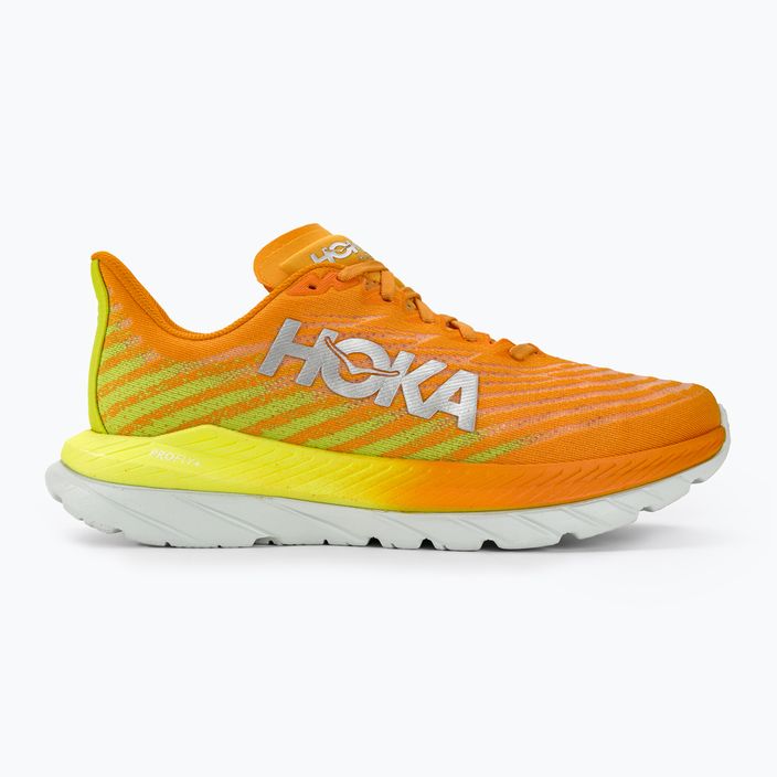 Men's running shoes HOKA Mach 5 radiant yellow orange 2