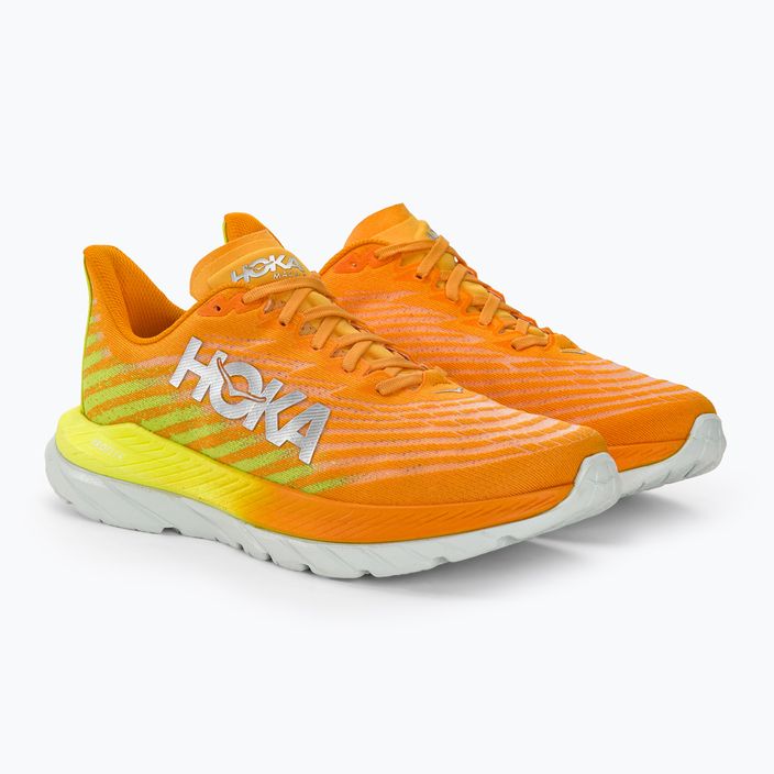Men's running shoes HOKA Mach 5 radiant yellow orange 4
