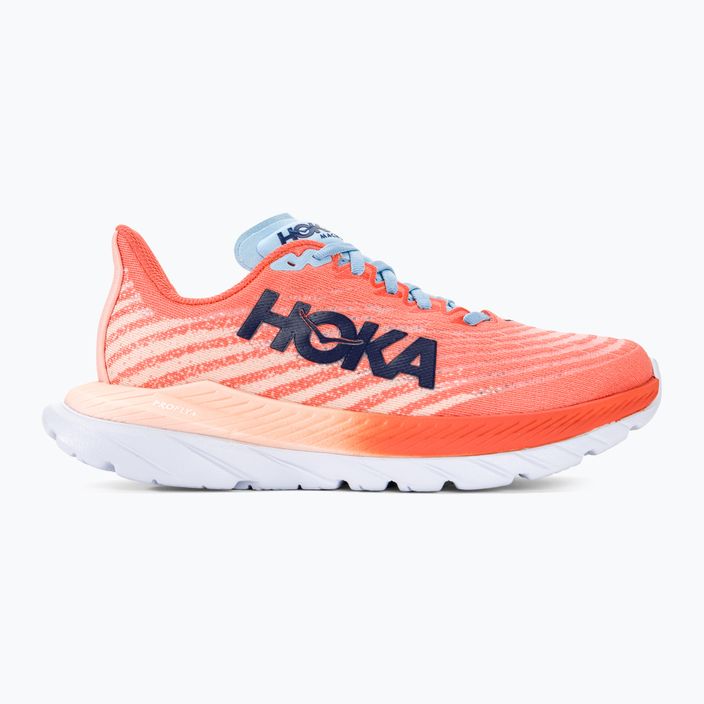Women's running shoes HOKA Mach 5 camellia/peach perfait 2