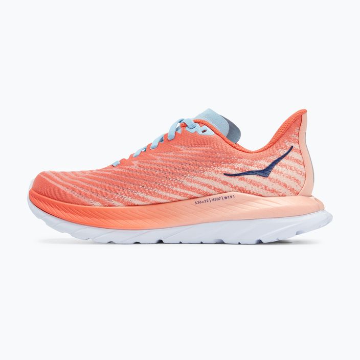 Women's running shoes HOKA Mach 5 camellia/peach perfait 8