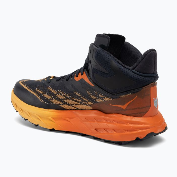 Men's running shoes HOKA Speedgoat 5 Mid GTX blue graphite/amber yellow 3