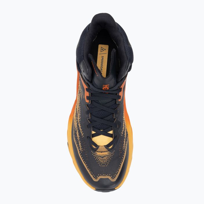 Men's running shoes HOKA Speedgoat 5 Mid GTX blue graphite/amber yellow 5