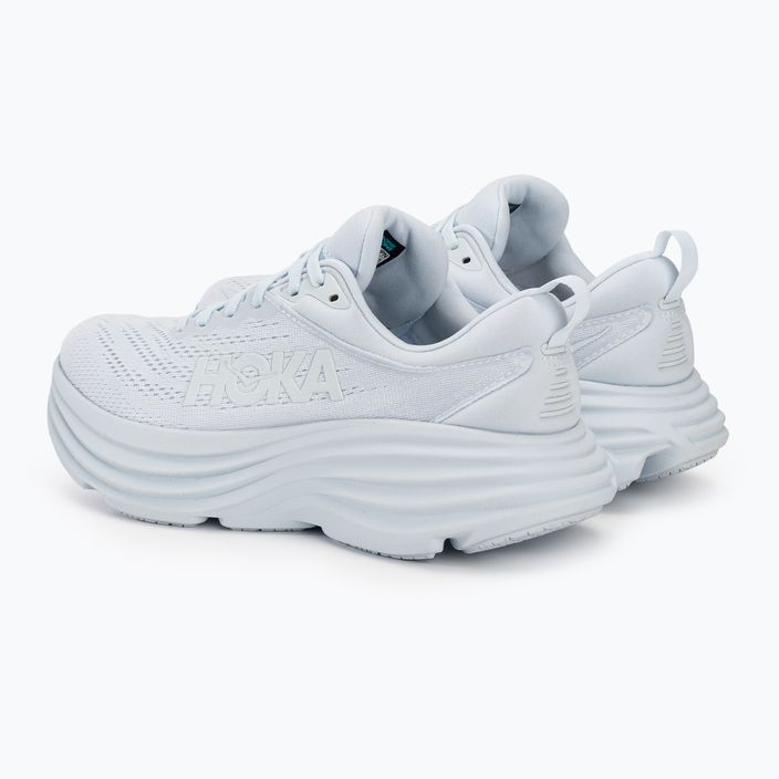 Women's running shoes HOKA Bondi 8 white/white 3