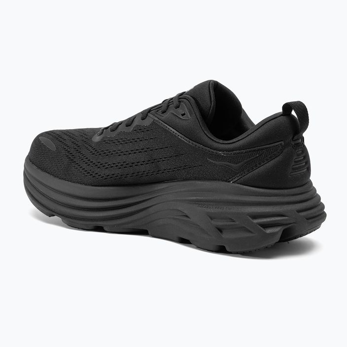 Men's running shoes HOKA Bondi 8 Wide black/black 3