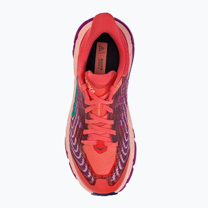 Women's running shoes HOKA Mafate Speed 4 orange 1131056-CPPF 5
