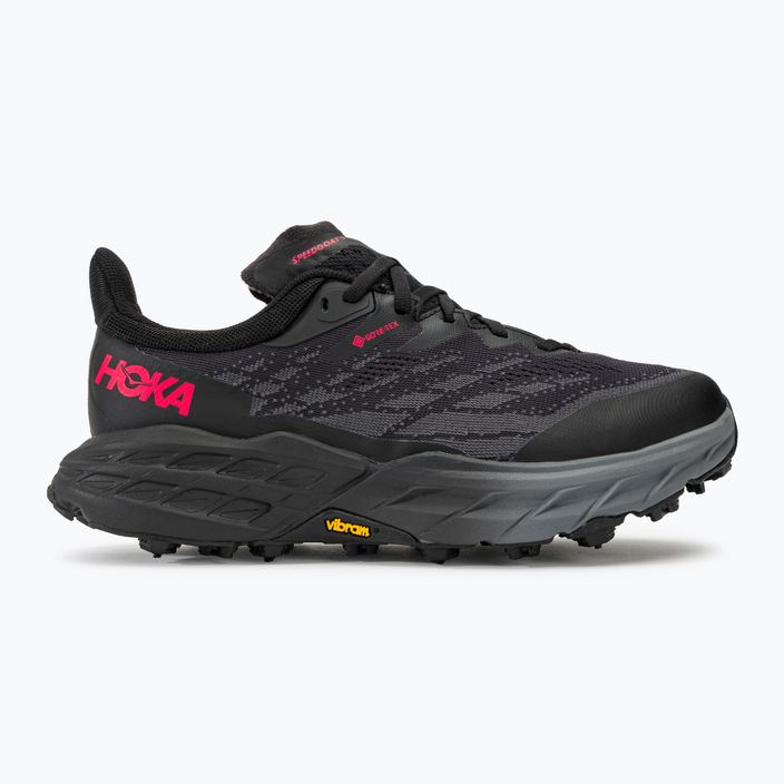 Women's running shoes HOKA Speedgoat 5 GTX Spike black/black 2