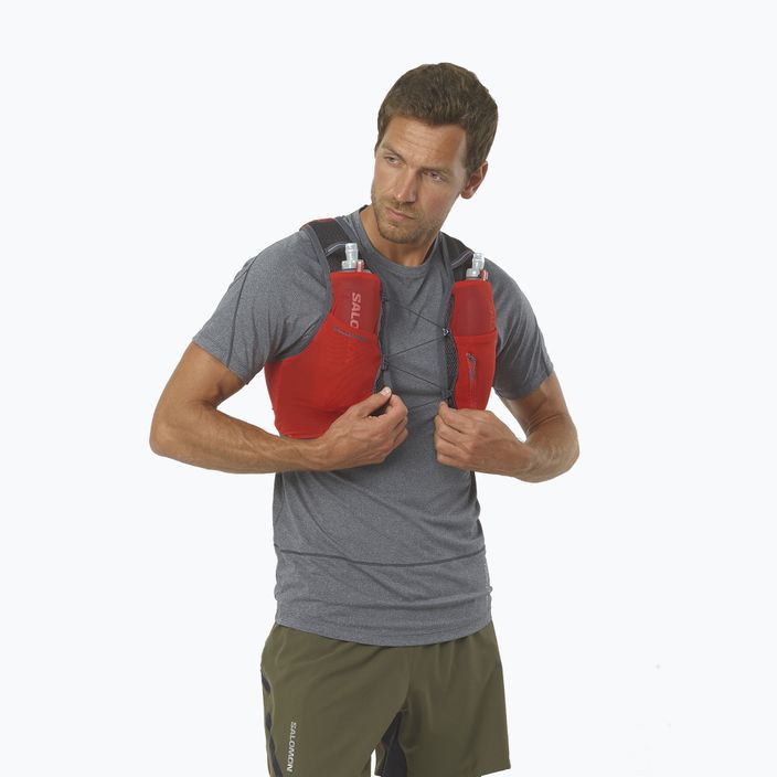 Salomon Active Skin 4 set running backpack red LC1909200 4
