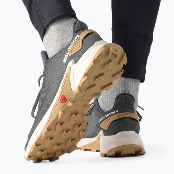 Salomon Alphacross 4 grey men's trail shoes L41724100 18