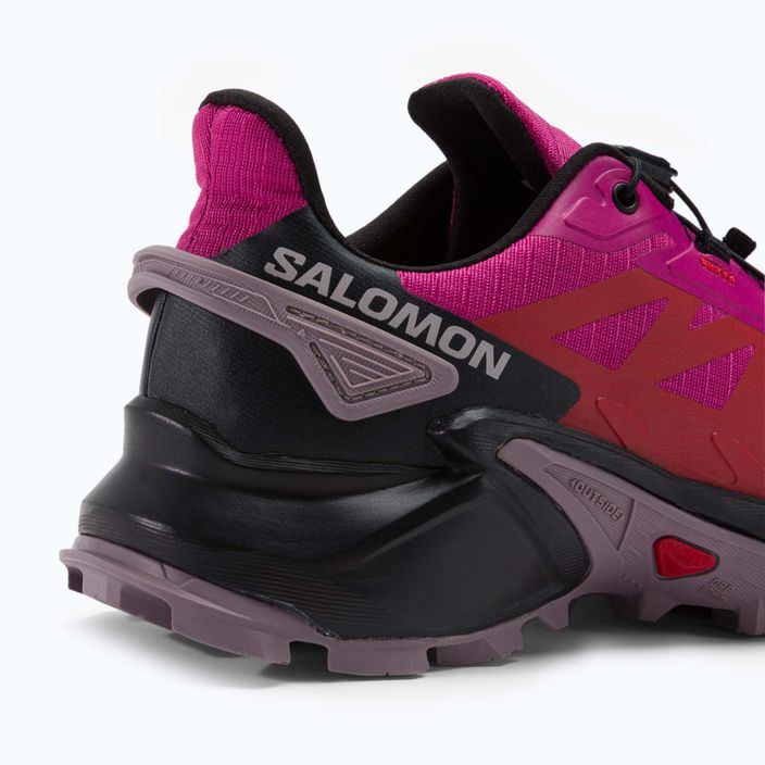 Women's running shoes Salomon Supercross 4 pink L41737600 9