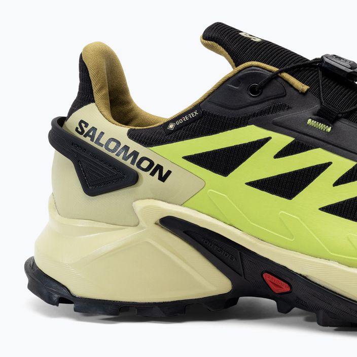 Salomon Supercross 4 GTX men's running shoes black/green L41731700 10
