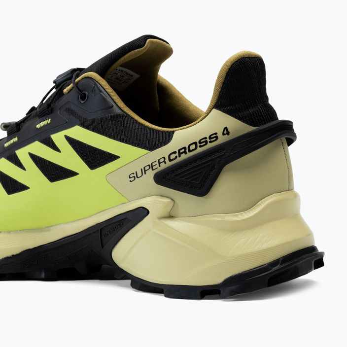 Salomon Supercross 4 GTX men's running shoes black/green L41731700 11