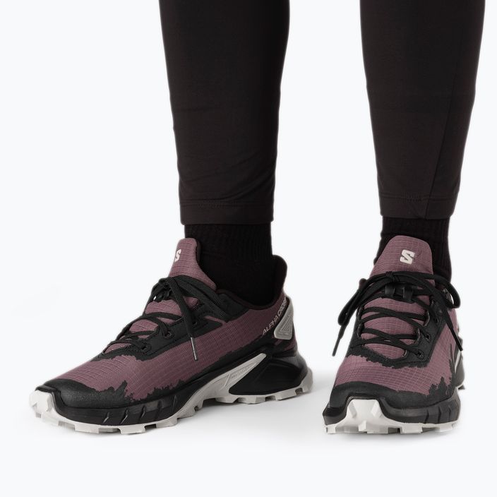 Women's trail shoes Salomon Alphacross 4 purple L41725200 16