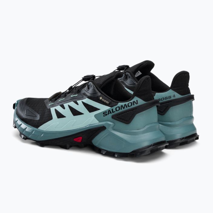 Salomon Supercross 4 GTX women's running shoes black/blue L41735500 3