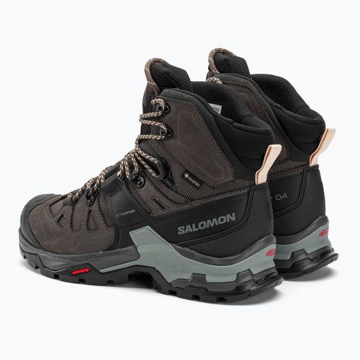 Women's trekking boots Salomon Quest 4 GTX magnet/black/sun 3