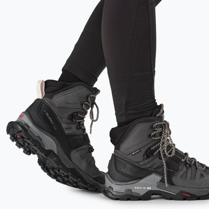 Women's trekking boots Salomon Quest 4 GTX magnet/black/sun 16