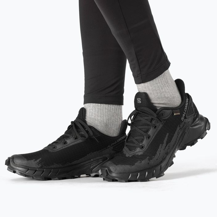 Salomon Alphacross 4 GTX women's trail shoes black L47064100 17