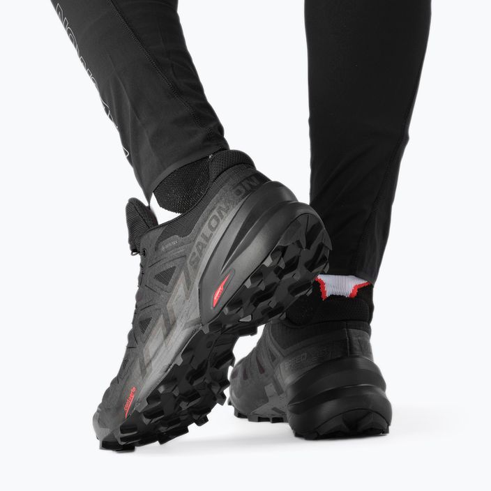 Men's running shoes Salomon Speedcross 6 GTX black/black/phantom 5