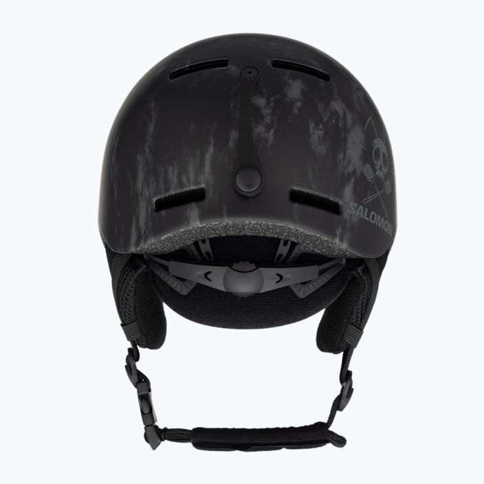 Children's ski helmet Salomon Player Combo + Goggles XV Jr black&tie/black silver 3