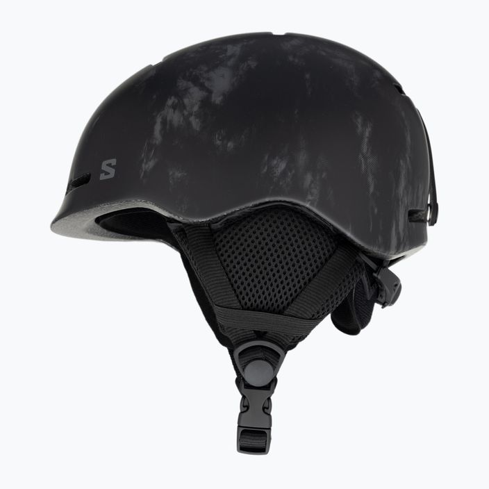 Children's ski helmet Salomon Player Combo + Goggles XV Jr black&tie/black silver 5