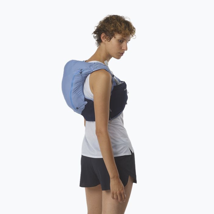 Women's running backpack Salomon ADV Skin 12W set blue LC2011800 4