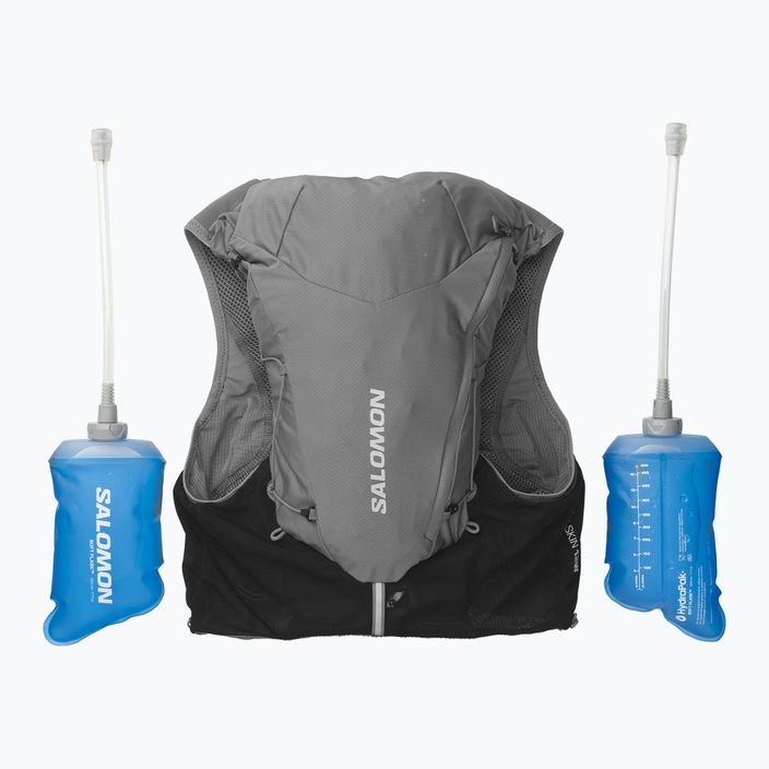Women's running backpack Salomon ADV Skin 12W set grey LC2077300 3