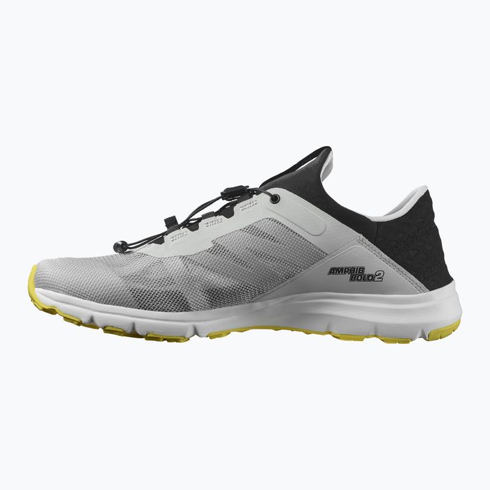 Salomon Amphib Bold 2 lunar rock/black/buttercup women's running shoes 10