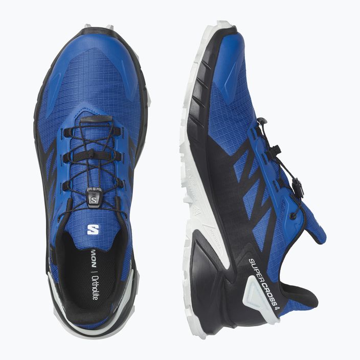 Men's running shoes Salomon Supercross 4 GTX blue L47119600 13