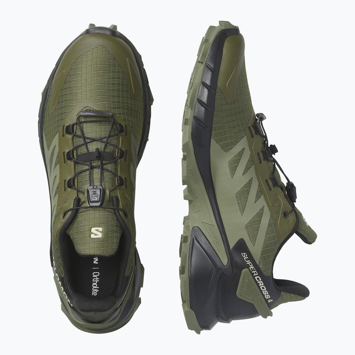 Men's running shoes Salomon Supercross 4 green L47205100 14
