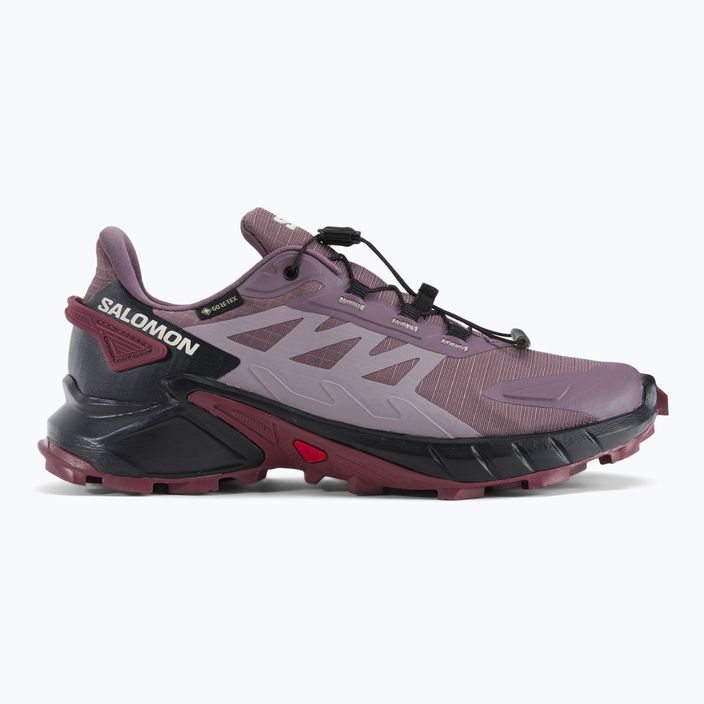 Women's running shoes Salomon Supercross 4 GTX purple L47119900 4