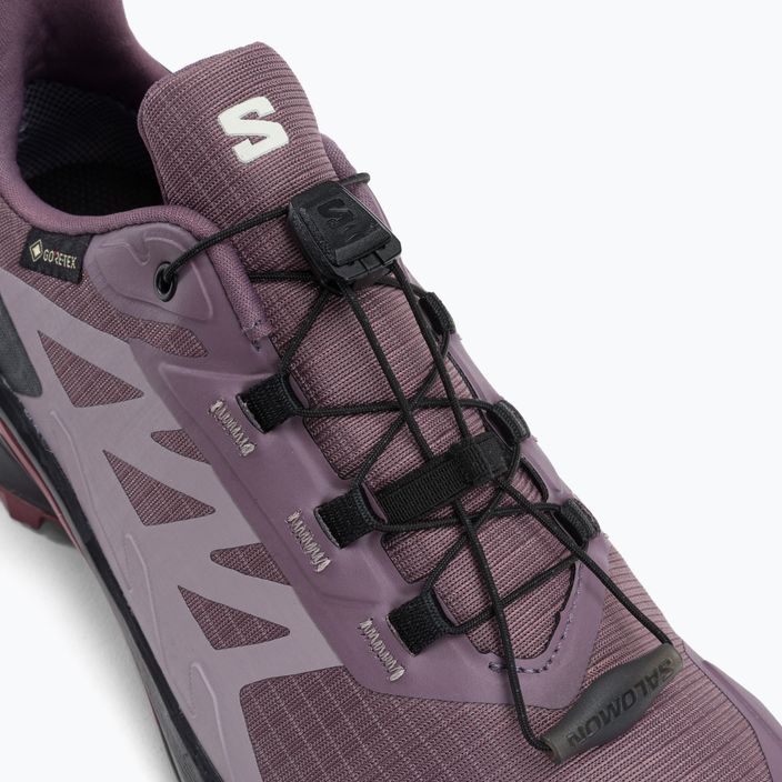Women's running shoes Salomon Supercross 4 GTX purple L47119900 9
