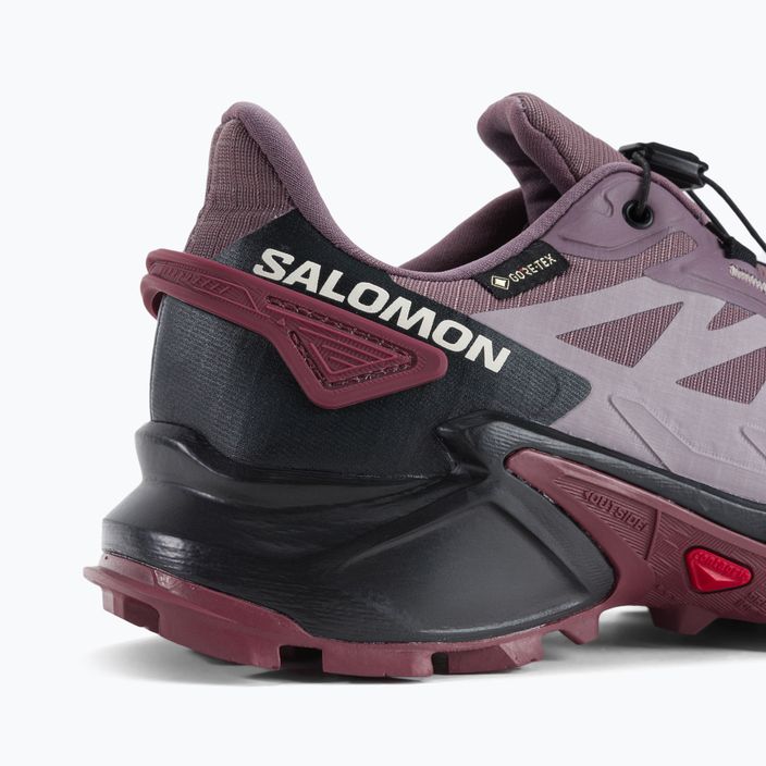 Women's running shoes Salomon Supercross 4 GTX purple L47119900 11