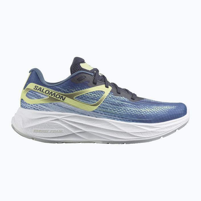 Men's running shoes Salomon Aero Glide blue ashes/dark sapphire/sunny lime 11