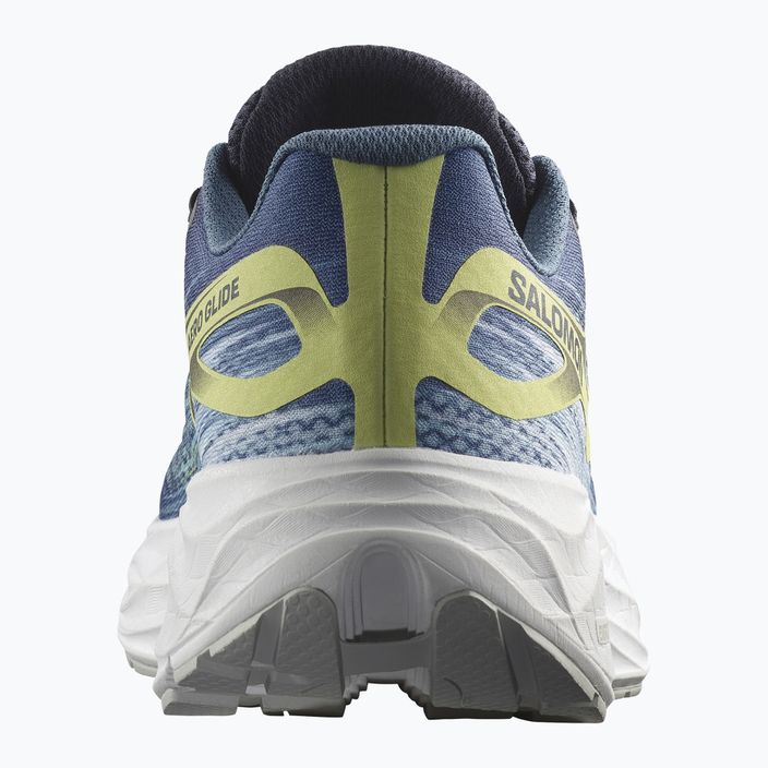 Men's running shoes Salomon Aero Glide blue ashes/dark sapphire/sunny lime 14