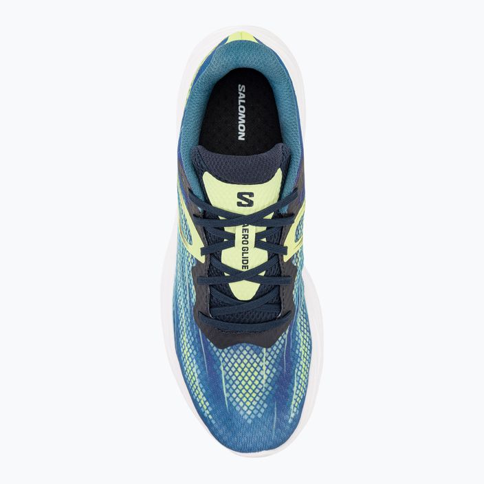 Men's running shoes Salomon Aero Glide blue ashes/dark sapphire/sunny lime 6