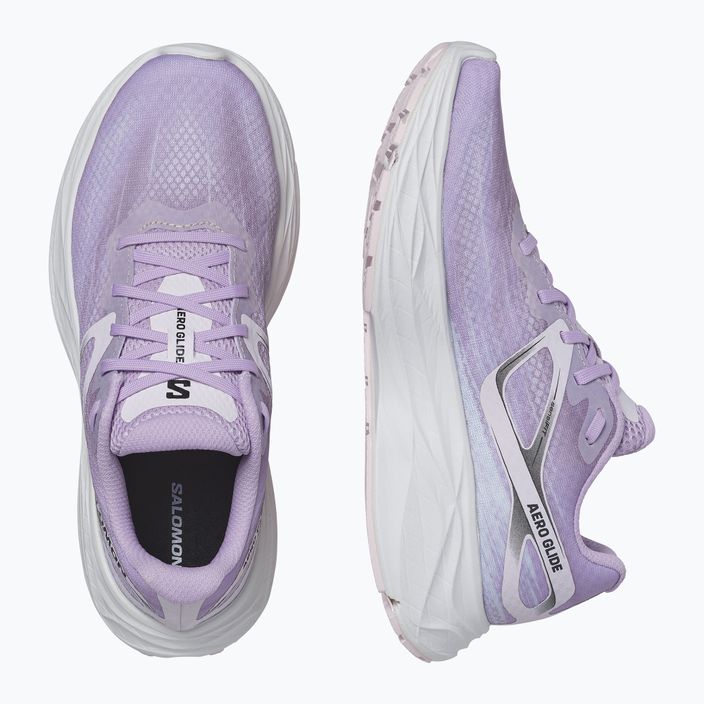 Women's running shoes Salomon Aero Glide orchid bloom/cradle pink/white 13
