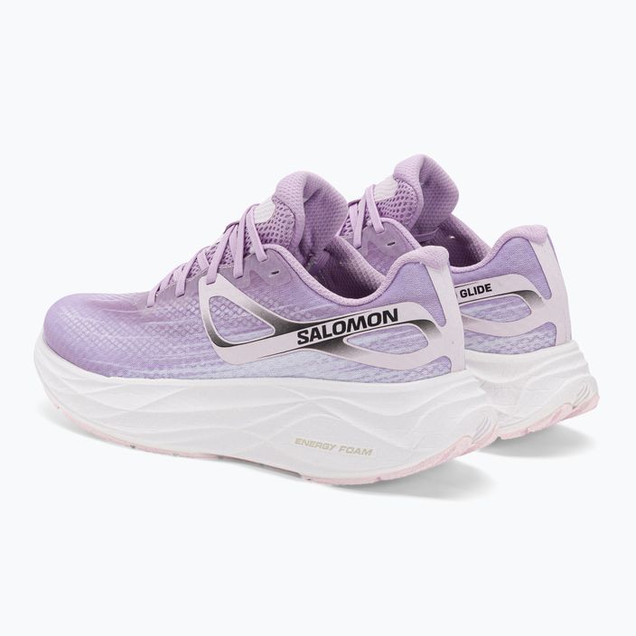 Women's running shoes Salomon Aero Glide orchid bloom/cradle pink/white 3