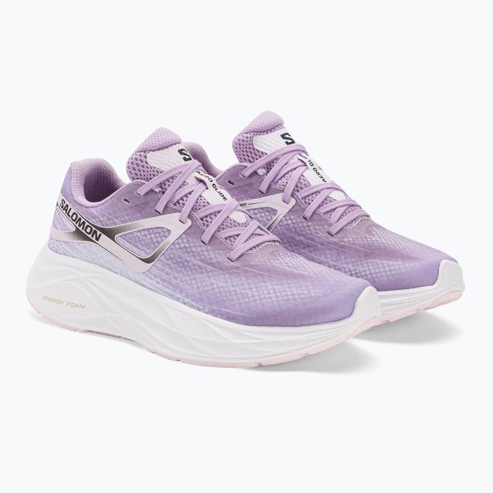 Women's running shoes Salomon Aero Glide orchid bloom/cradle pink/white 4