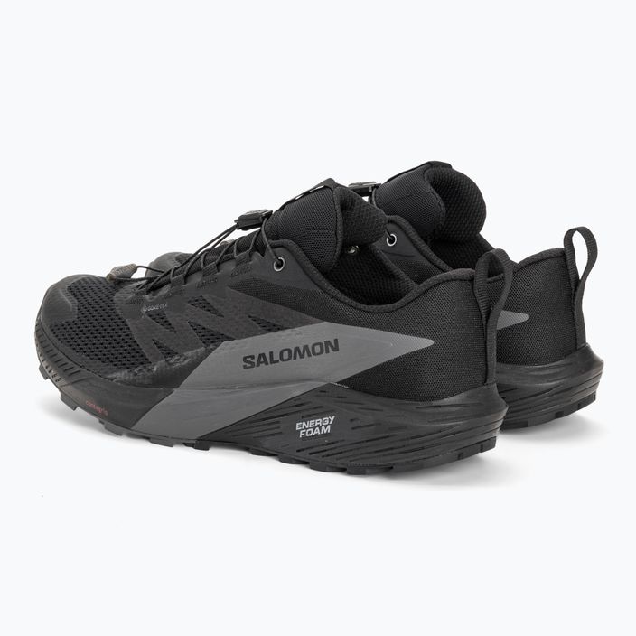 Men's running shoes Salomon Sense Ride 5 GTX black/magnet/black 3