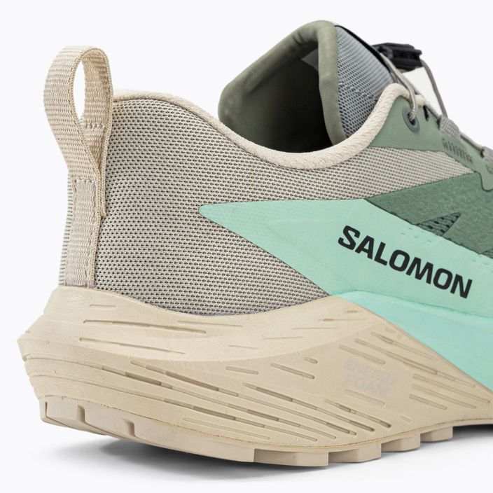 Salomon Sense Ride 5 Lily Pad/Rainy Day/Bleached Aqua women's running shoes L47212300 11