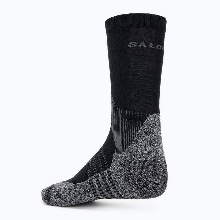 Salomon X Ultra Access Crew 2 pairs trekking socks anthracite/black 5