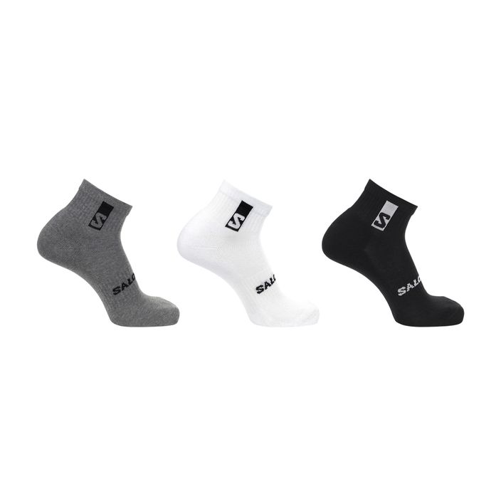 Salomon Everyday Ankle trekking socks 3 pairs black/white/med grey 2