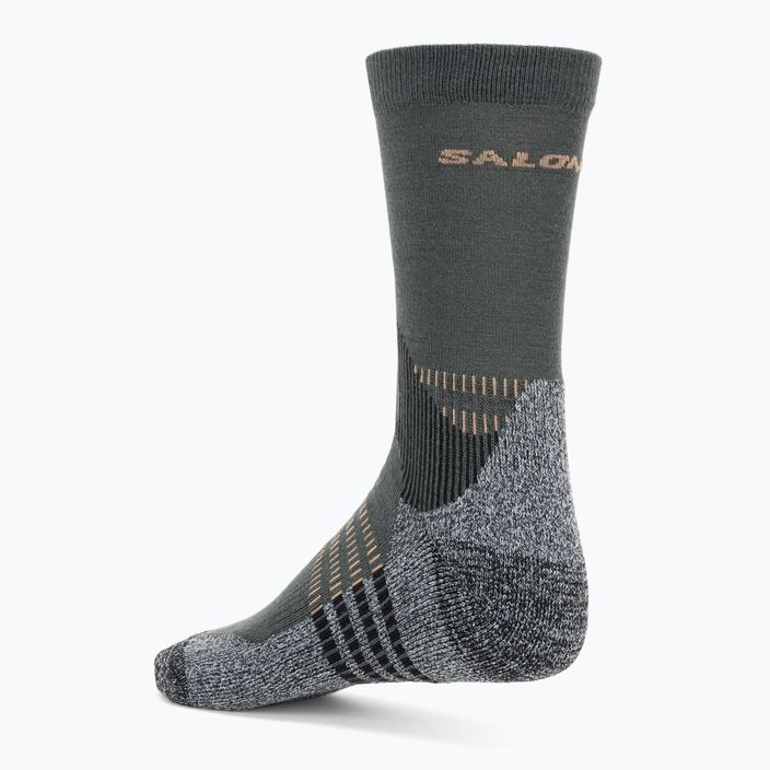 Salomon X Ultra Access Crew 2 pairs ebony/rainy day trekking socks 3